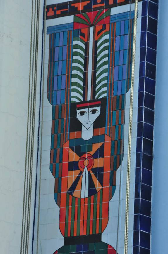 Pintura na parede externa da Catedral de San Salvador, capital de El Salvador